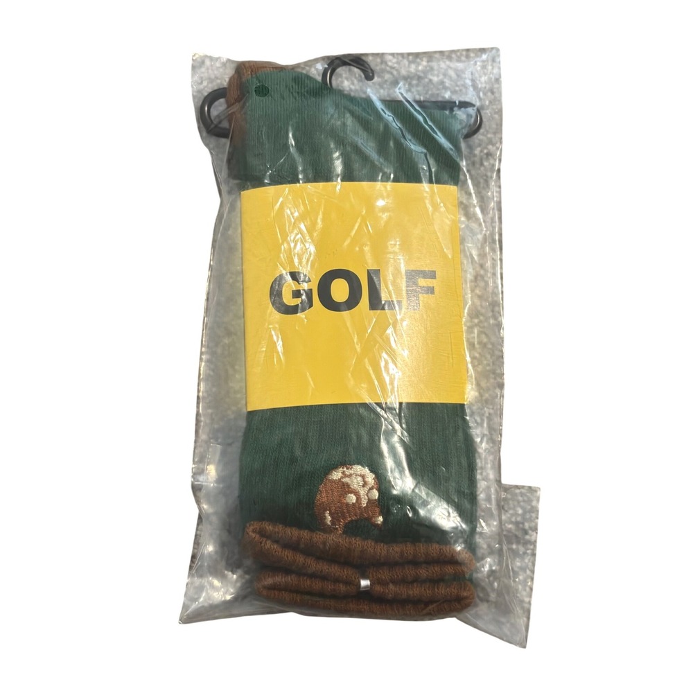 Golf Wang CFG 2018 VIP Kill Cat Embroidered Socks Green Brown One Size New
